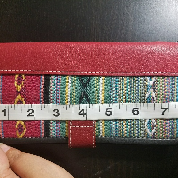 Brand new handmade wallet with real leather trim - Picture 3 of 4